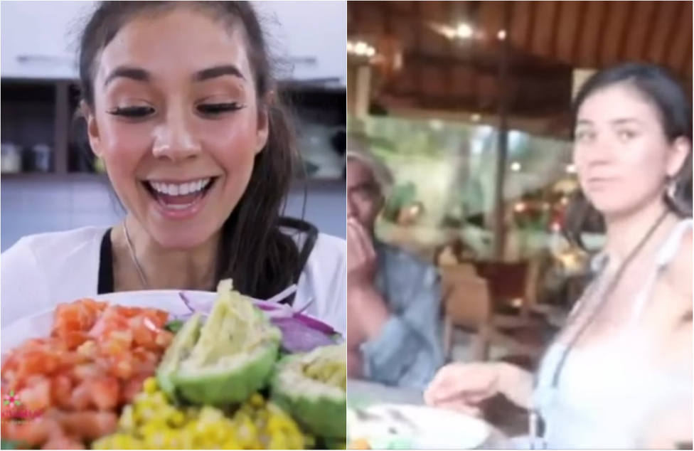 Una famosa youtuber vegana Rawvana, pillada comiendo pescado