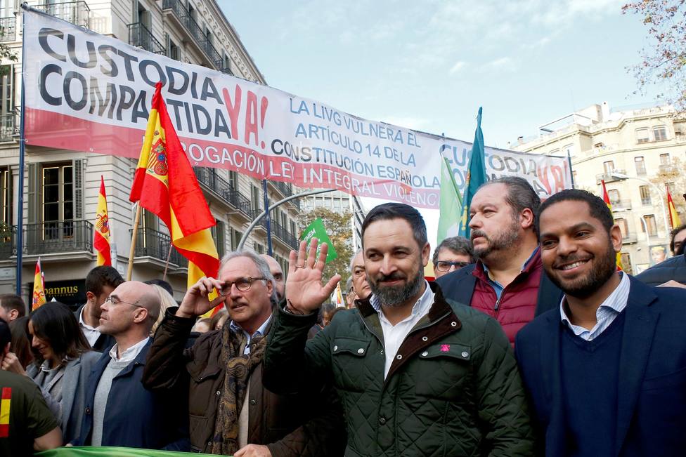 Manifestación del Día de la Constitución en Barcelona