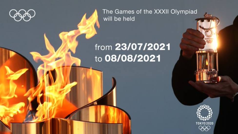 Los Juegos de Tokio se celebrarán del 23 de julio al 8 de agosto de 2021