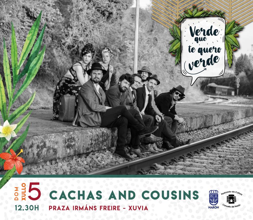 El grupo Cachas and cousins actuará este domingo en Narón