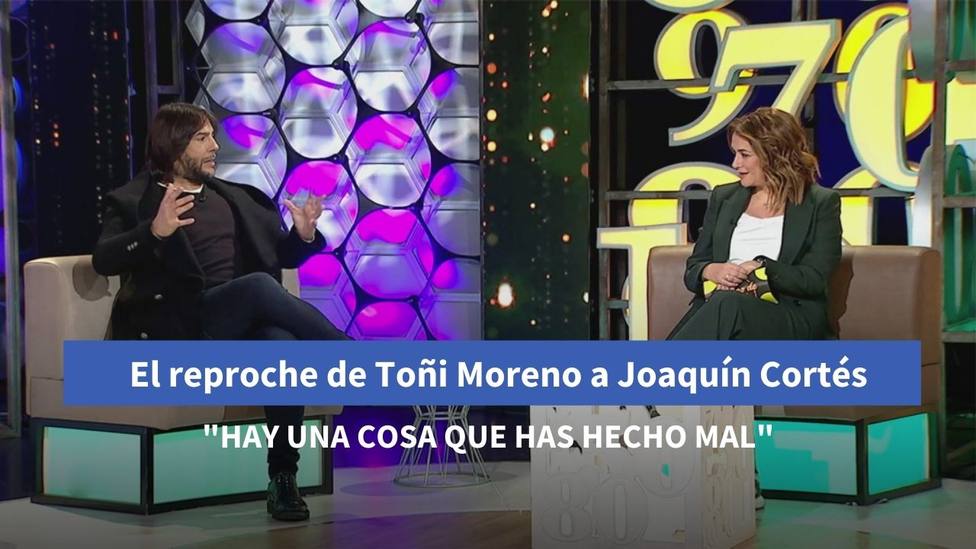 El reproche de Toñi Moreno a Joaquín Cortés en Canal Sur: Hay algo que has hecho mal