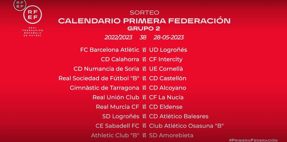 Calendario real murcia 2023