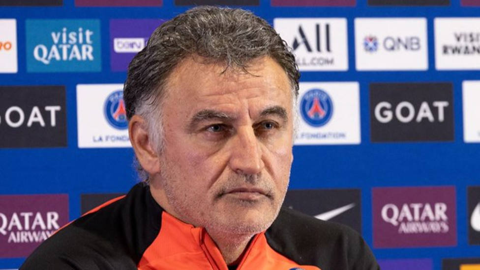 El entrenador del PSG, Christophe Galtier