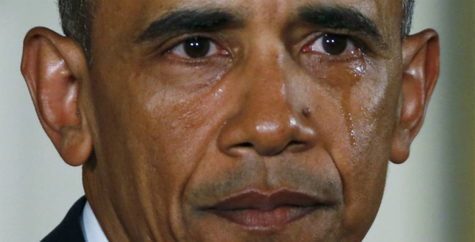 Barack Obama, emocionado durante un comparecencia en la Casa Blanca. REUTERS