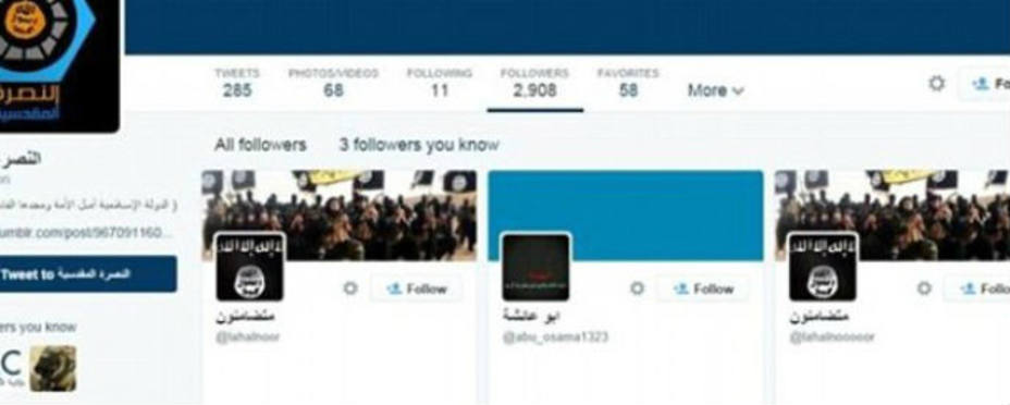 Cuentas asociadas al ISIS que emitían tuits apoyando la amenaza.