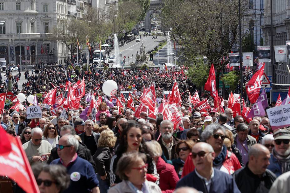 Manifestación en Madrid del 1 de mayo (EFE)