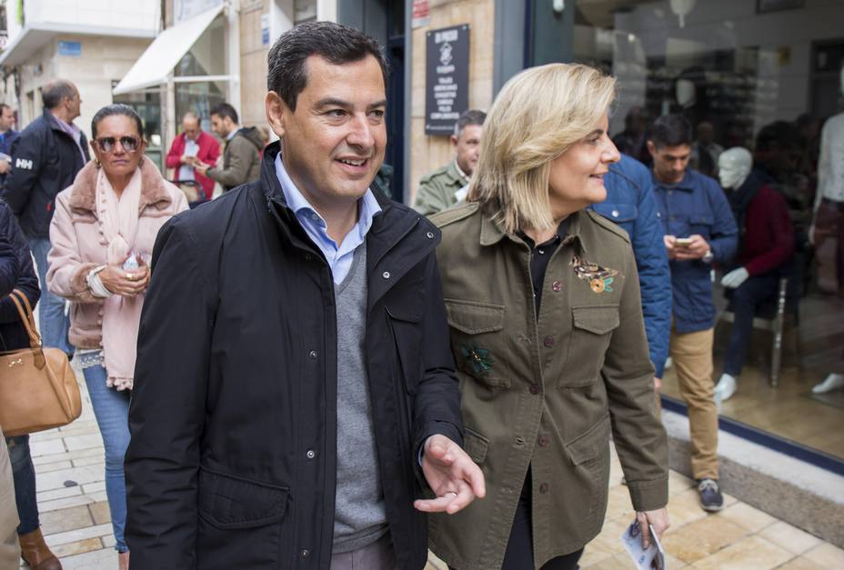 Moreno promete llevar a cabo la conexión por autovía entre Huelva y Cádiz en la próxima legislatura