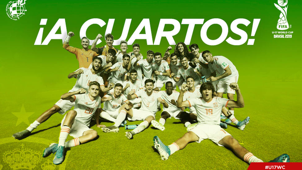 La Selección Española, clasificada para cuartos de final del Mundial sub-17 (@SeFutbol)