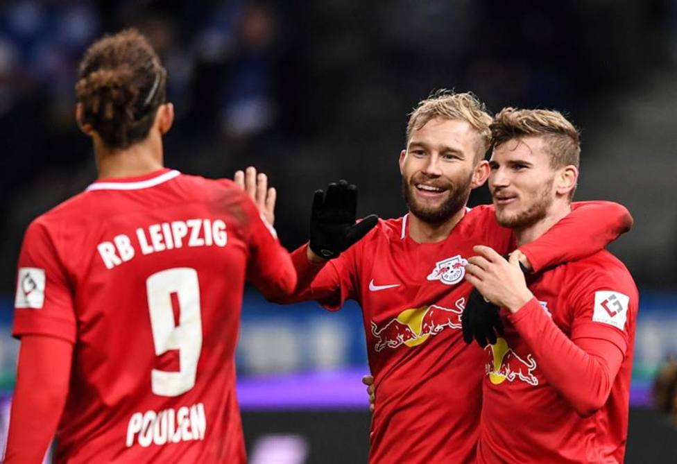 El Leipzig se coloca segundo tras vencer al Hertha; el Paderborn, colista