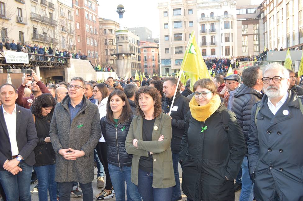 La protesta de los agricultores en Lleida concentra a 3.000 personas y 500 tractores