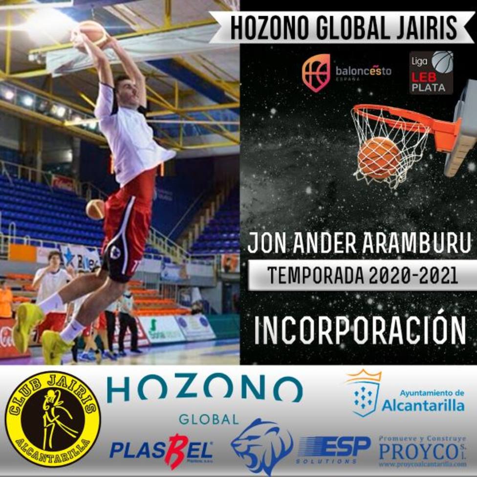 Aranburu llega al Hozono Global Jairis tras subir a LEB Oro con Real Murcia
