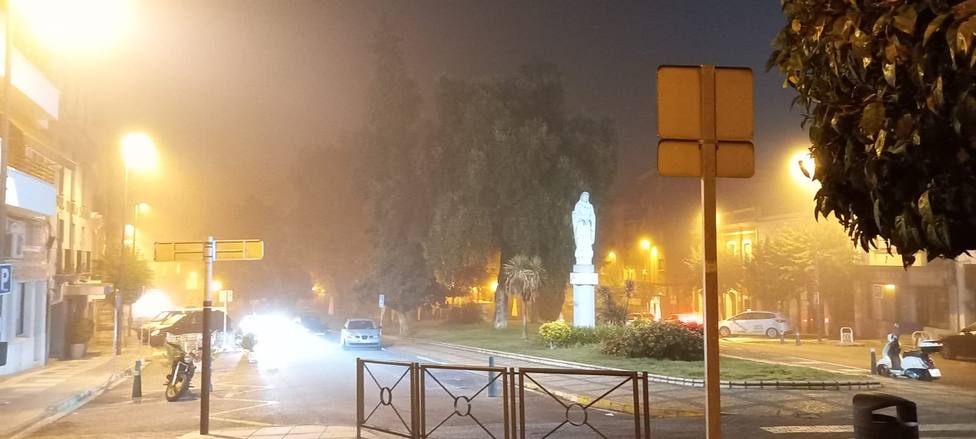 Nieblas en Mérida. Foto: COPE Mérida