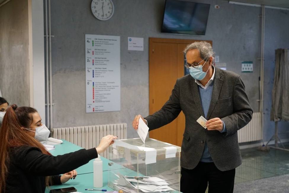 Quim Torra reclama ir a votar masivamente, por Cataluña y por la vida