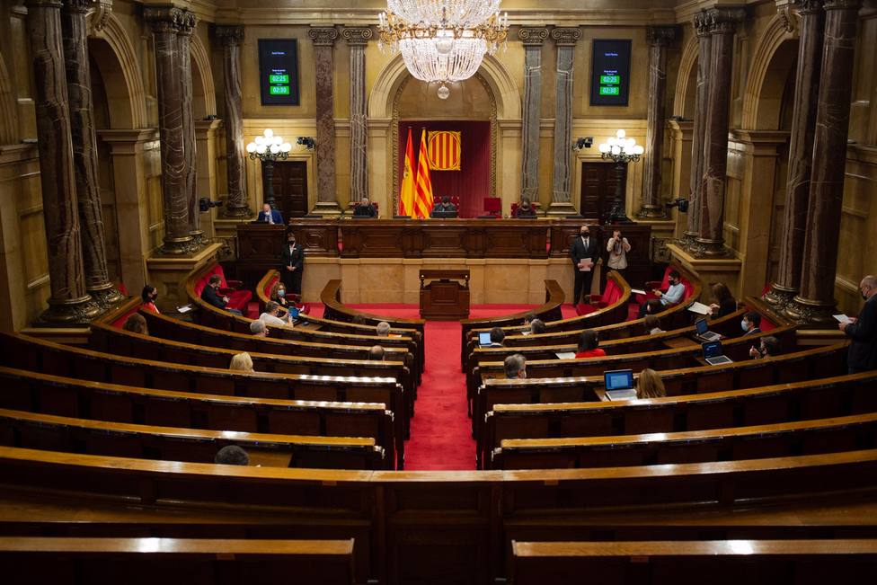 Vista del hemiciclo durante una sesión de control al Govern de la Generalitat - David Zorrakino - Europa Press