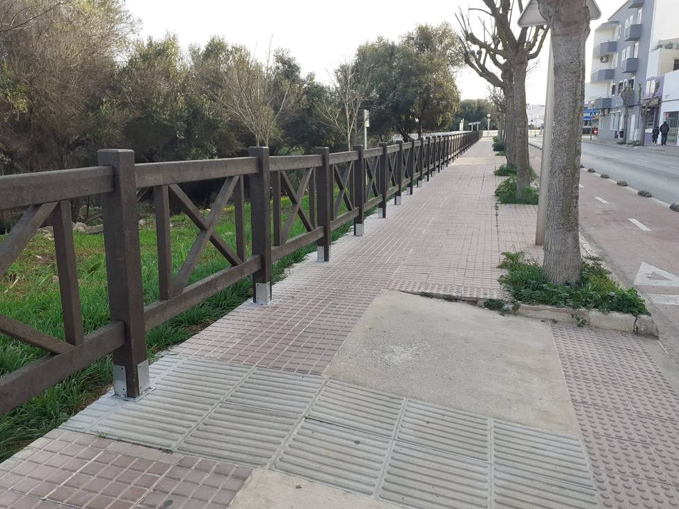 El Ayuntamiento de Ciutadella ha instalado en los últimos días una barandilla de seguridad