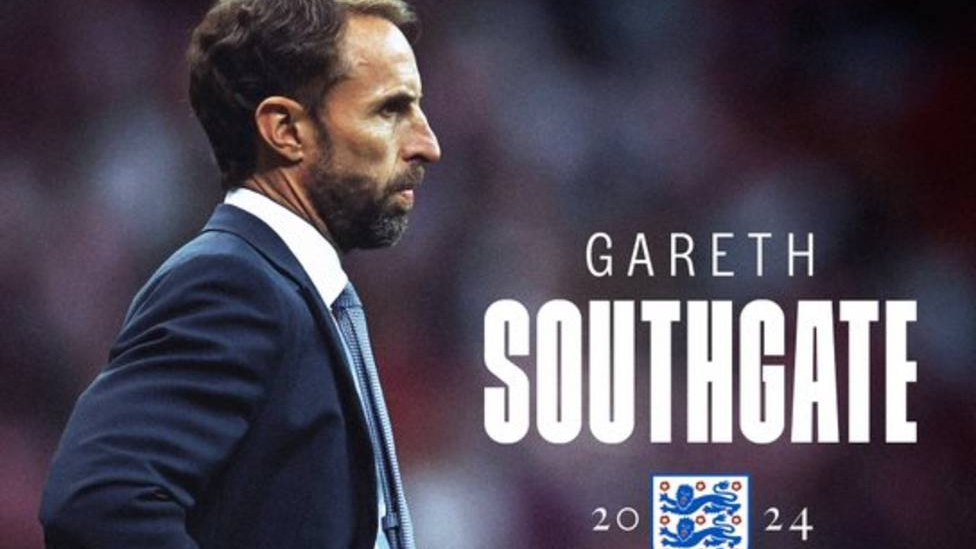 Gareth Southgate renueva con Inglaterra hasta 2024