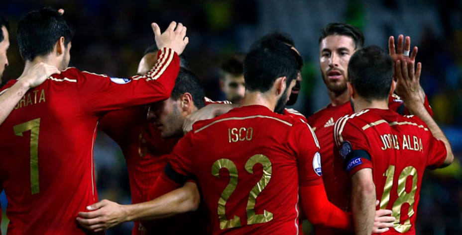 España se mantiene entre los diez primeros del ránking FIFA. Reuters.