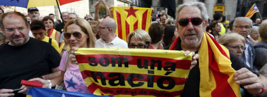 Nacionalistas catalanes / EFE