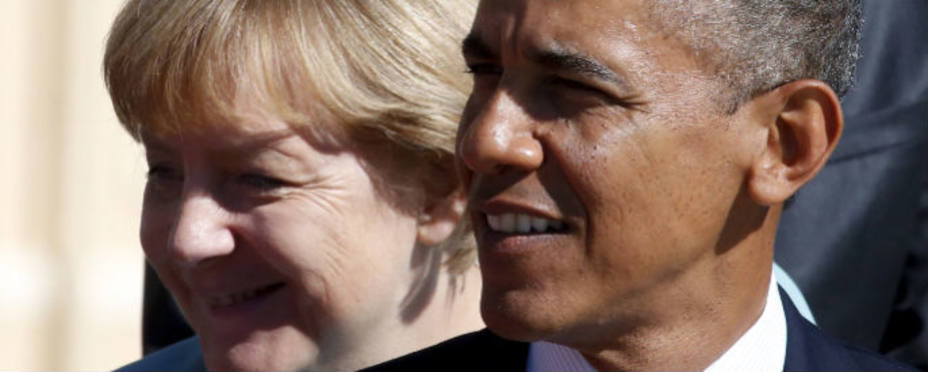 Obama y Merkel este verano. REUTERS