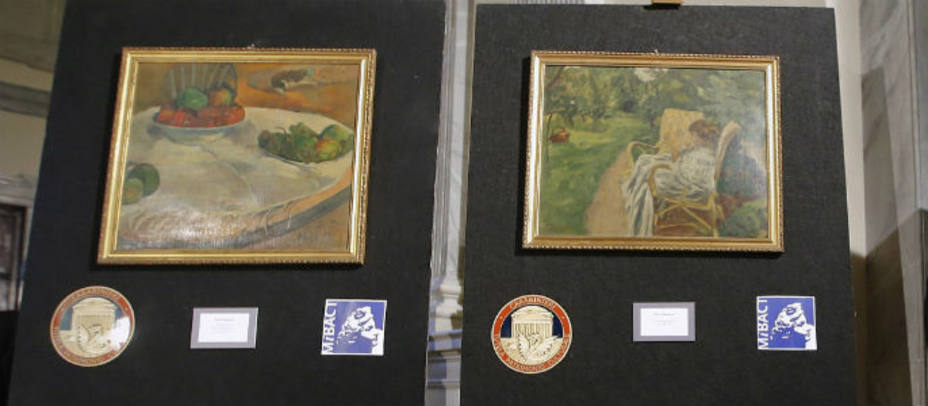 Los cuadros robados de Gauguin y Bonnard. REUTERS
