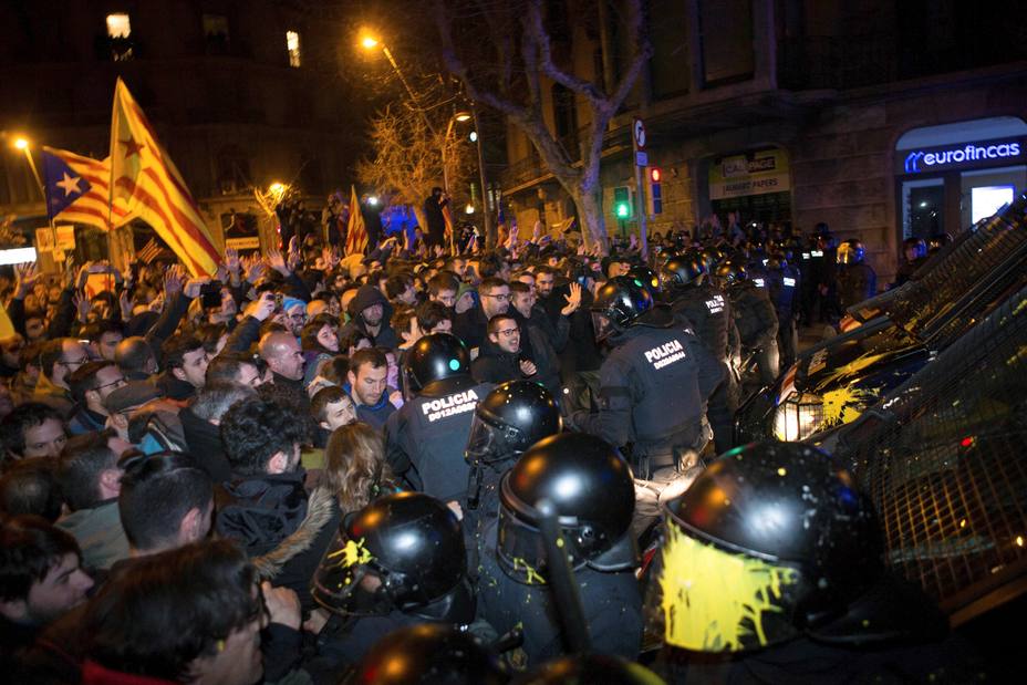 PROTESTAS EN BARCELONA