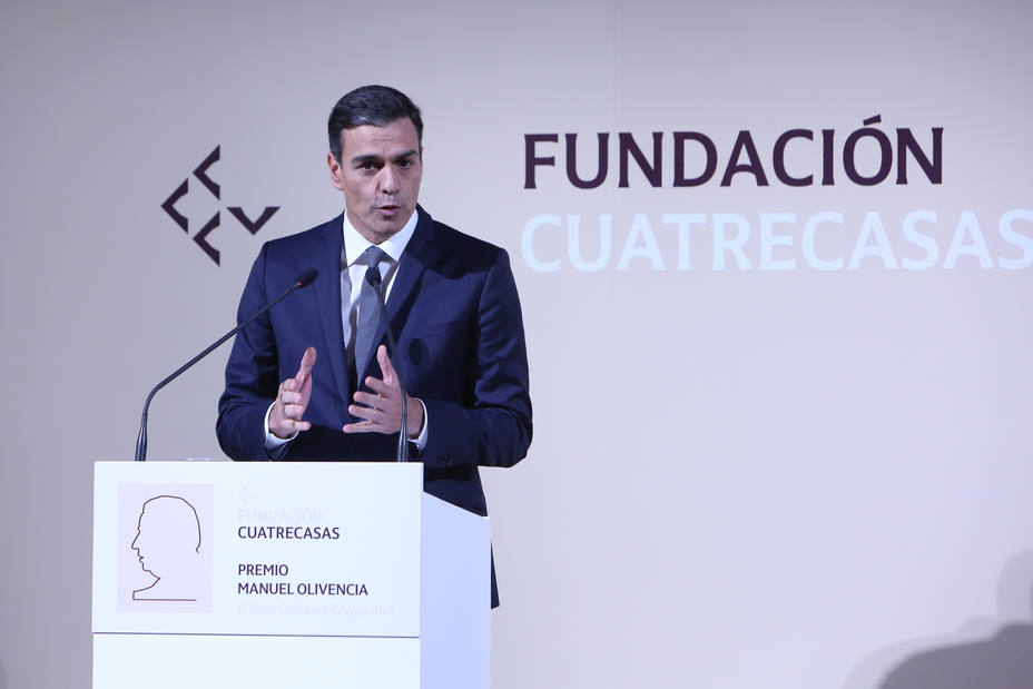 Sánchez felicita a IAG en la entrega del I Premio Manuel Olivencia al Buen Gobierno Corporativo: Enhorabuena por tanto