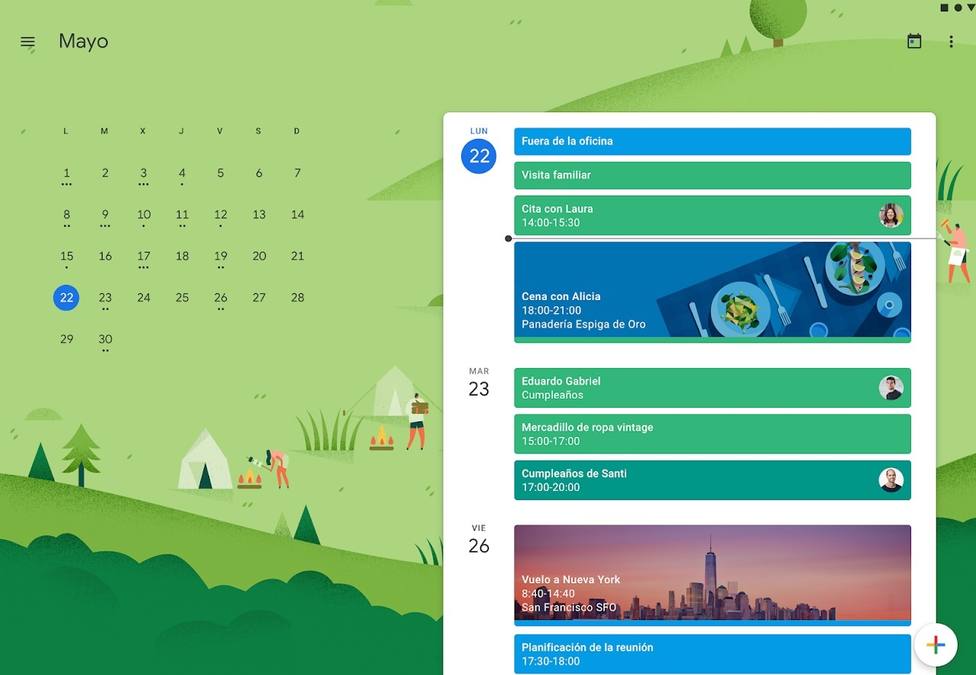 Google ya permite crear entradas de calendario directamente desde el navegador