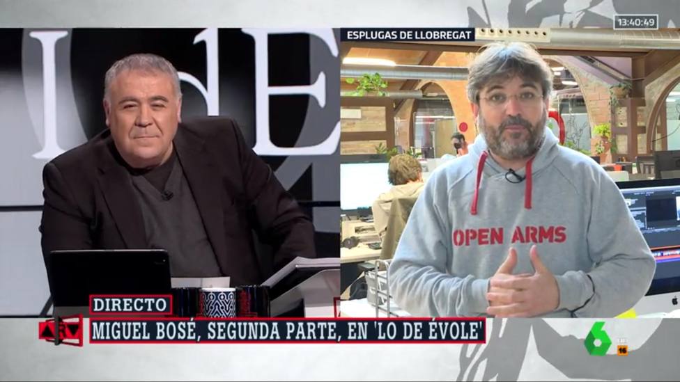 Jordi Évole rompe los esquemas a Ferreras al destapar el último comentario de Miguel Bosé: Mensaje de voz
