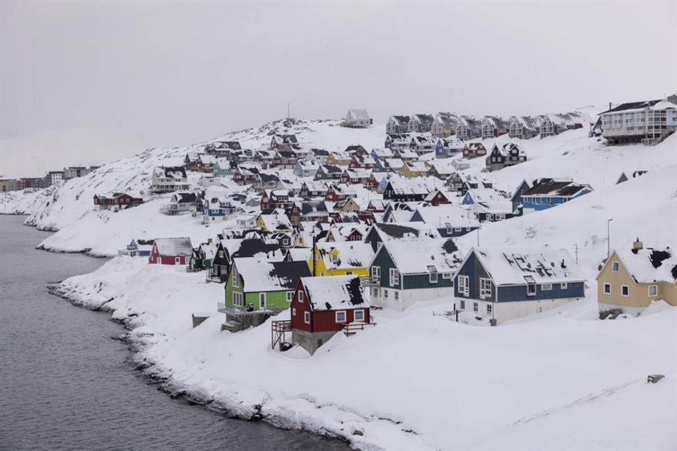 Una vista de Nuuk, capital de Groenlandia