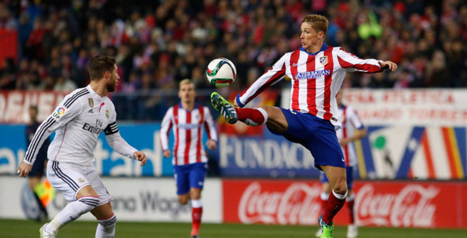 Fernando Torres debutó como jugador del Atlético en el partido de ida. Reuters.