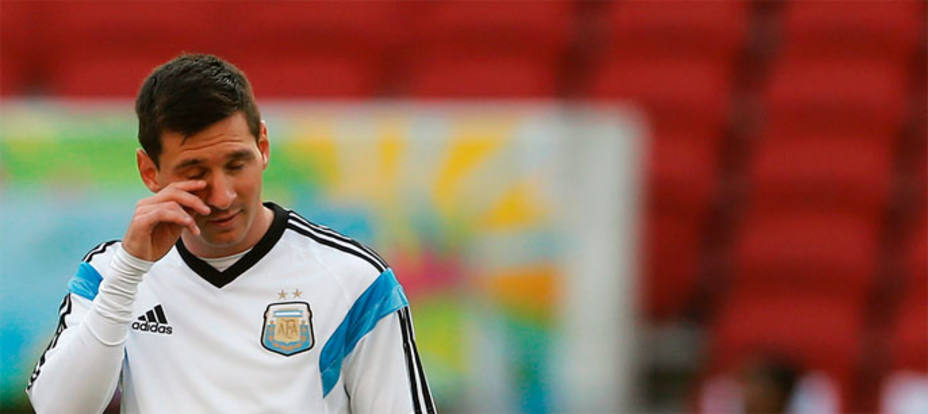 Leo Messi preocupa a su abuelo materno. REUTERS