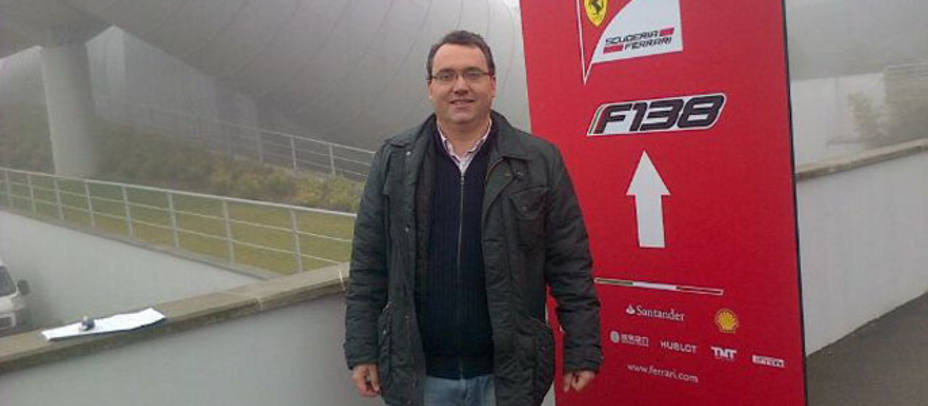 Carlos Miquel, director de Cope GP, en la fabrica de Maranello. @carlosmiquelf1