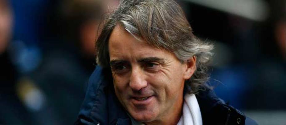 Mancini, entrenador del City. REUTERS