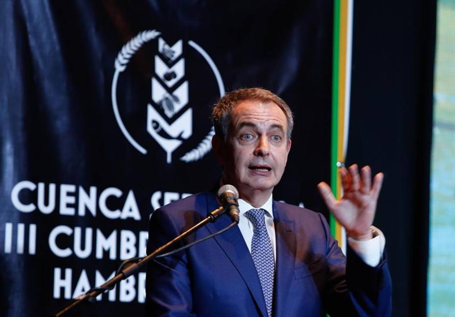 Zapatero se pronunció sobre su visión de cómo combatir el hambre y la pobreza