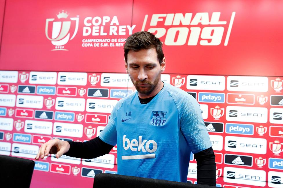Rueda de prensa de Messi y Piqué