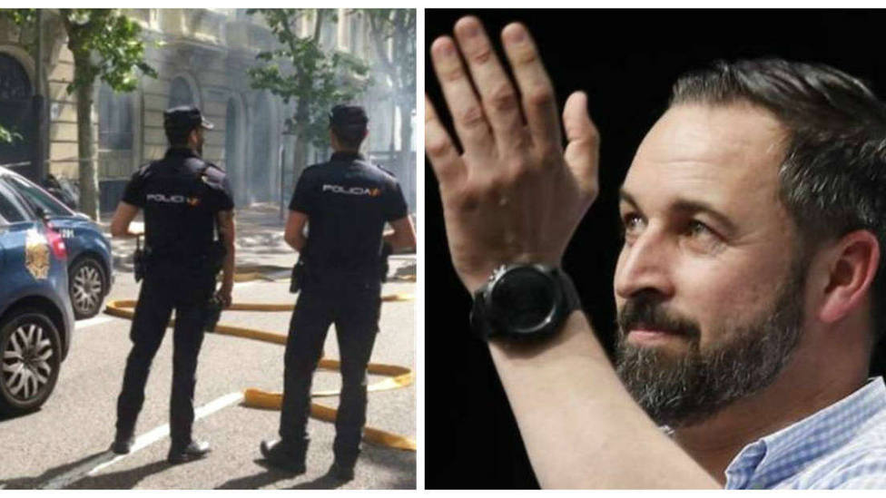 El emotivo video de Santiago Abascal con una pareja de la Policía Nacional de Murcia