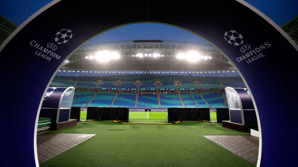 Imagen del Red Bull Arena, escenario de la Champions League (@LigaDeCampeones)
