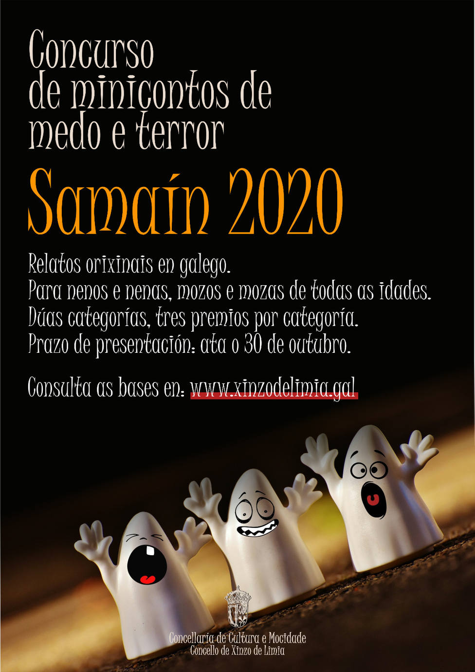 Cartel concurso de mini cuentos Samaín 2020