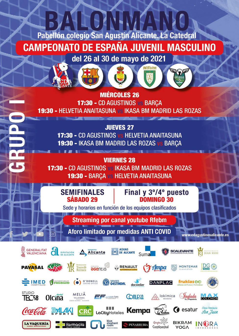 Alicante acoge la Fase Final del Campeonato de España de balonmano juvenil