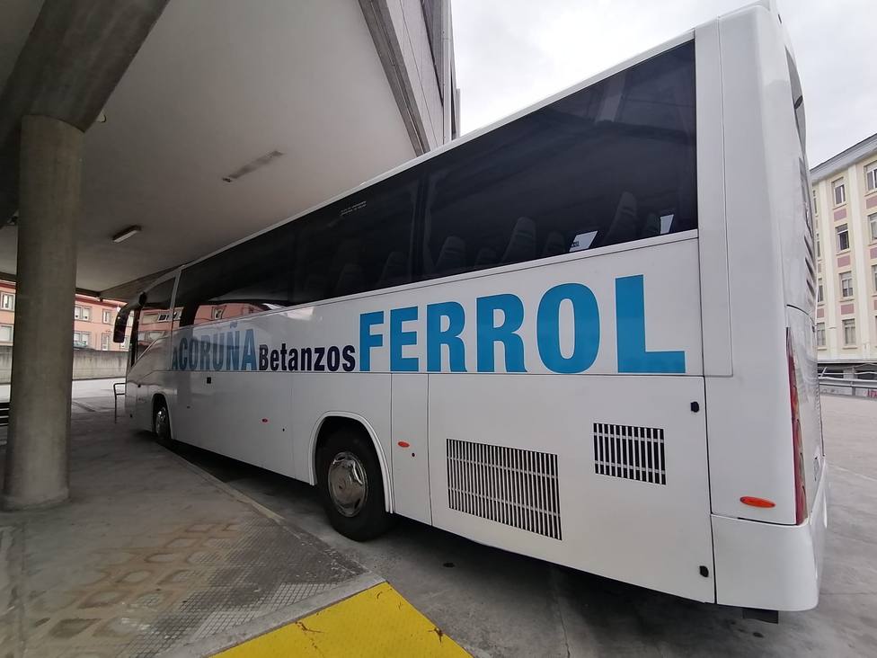 Foto de archivo de uno de lo autobuses que cubre el trayecto hacía A Coruña