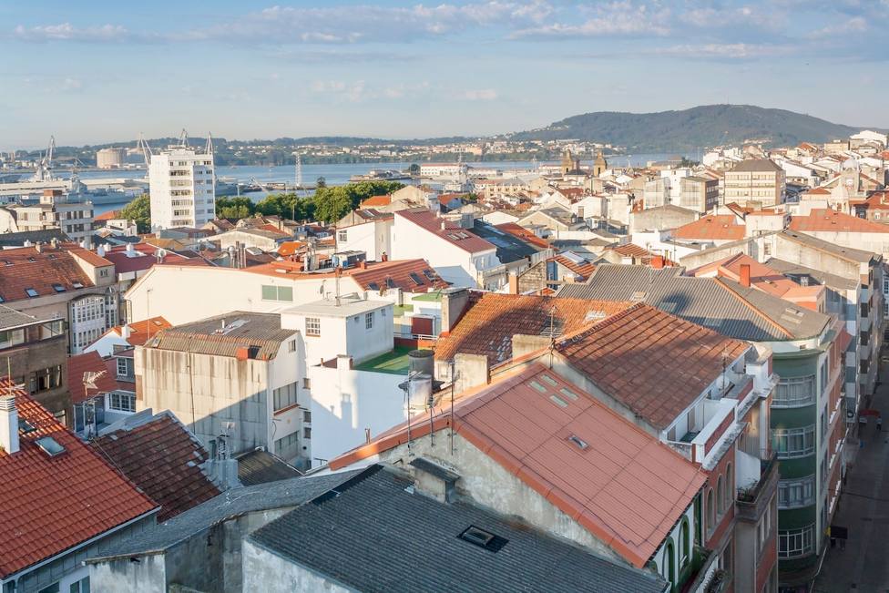 Imagen del centro de la ciudad de Ferrol
