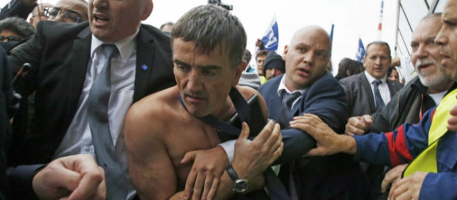 Xavier Broseta, vicepresidente Ejecutivo de Recursos Humanos de Air France ha tenido que ser evacuado. Reuters