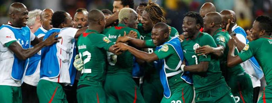 Burkina Faso celebra el pase a la final (REUTERS)