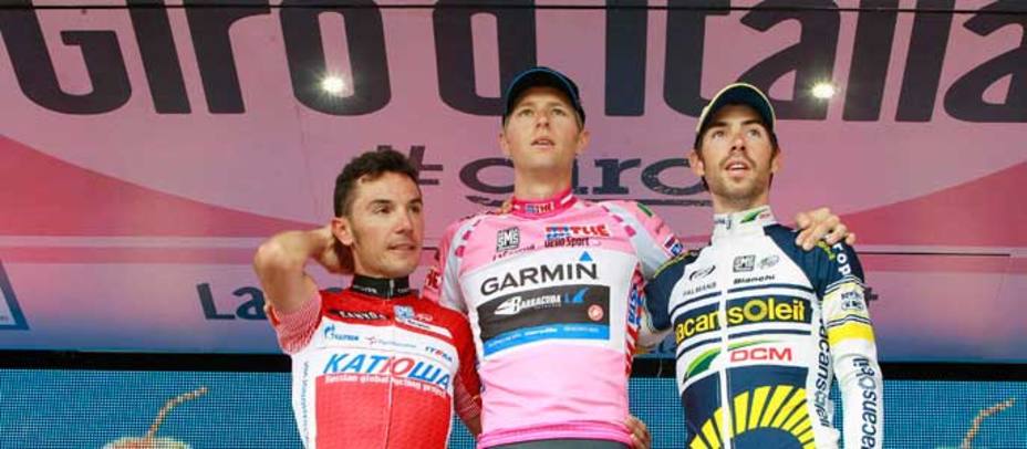 Purito, en el podio del Giro 2012 (REUTERS)
