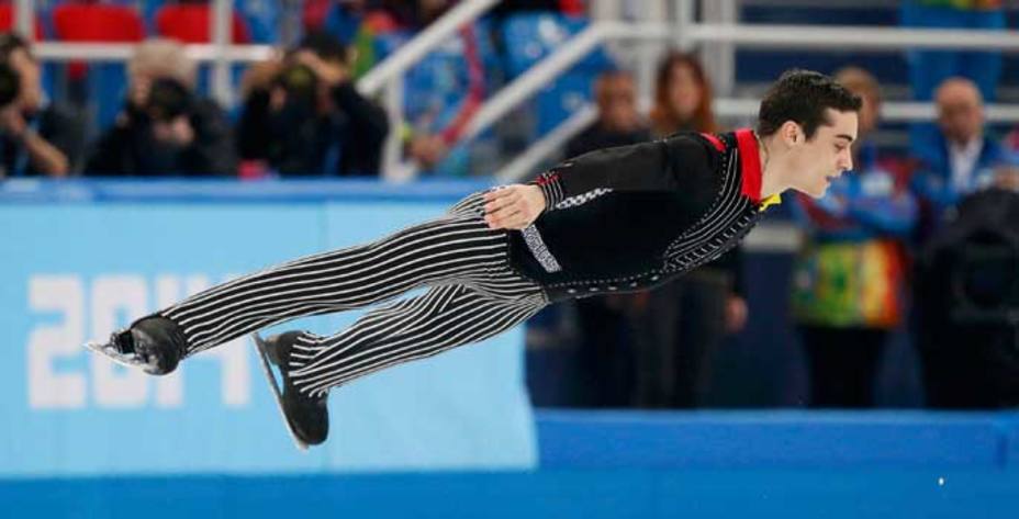 Javier Fernández, en la prueba de Sochi. (Reuters)