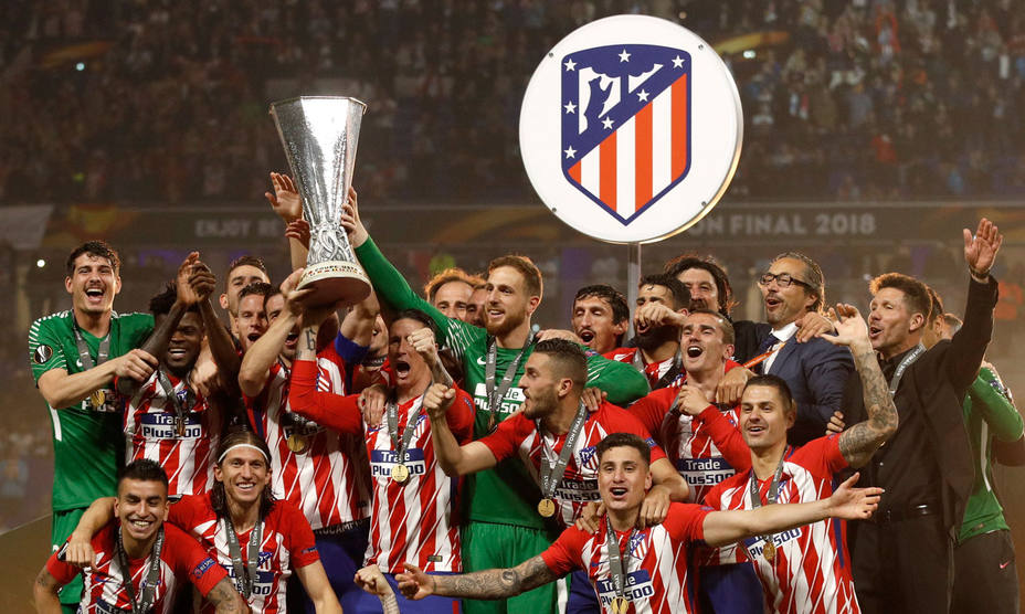 El Atlético de Madrid levanta su tercera Europa League (EFE)