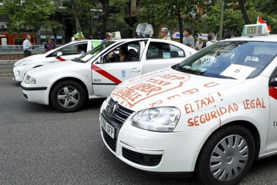 Los taxistas de Madrid inician este lunes una huelga indefinida