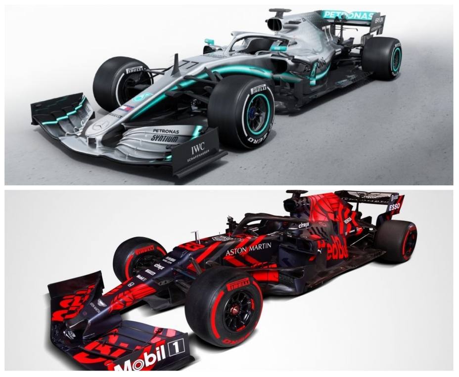 Mercedes y Red Bull desvelan el diseño de su nuevos coches para el Mundial 2019