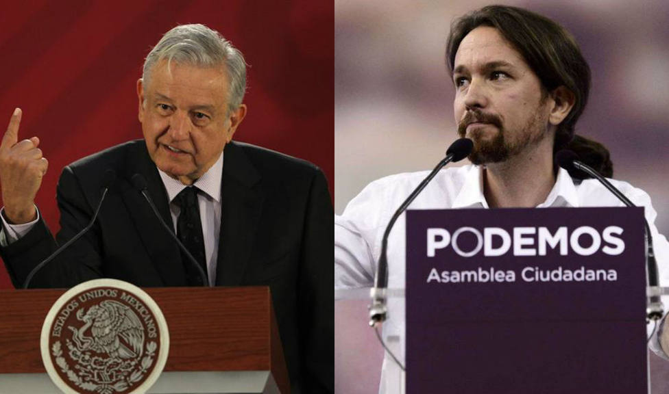 El día que Pablo Iglesias compartió el discurso de López Obrador en contra de España