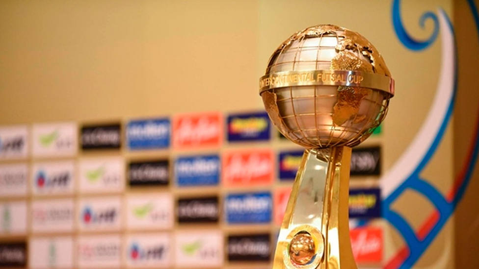 Imagen del trofeo de la Copa Intercontinental de fútbol sala